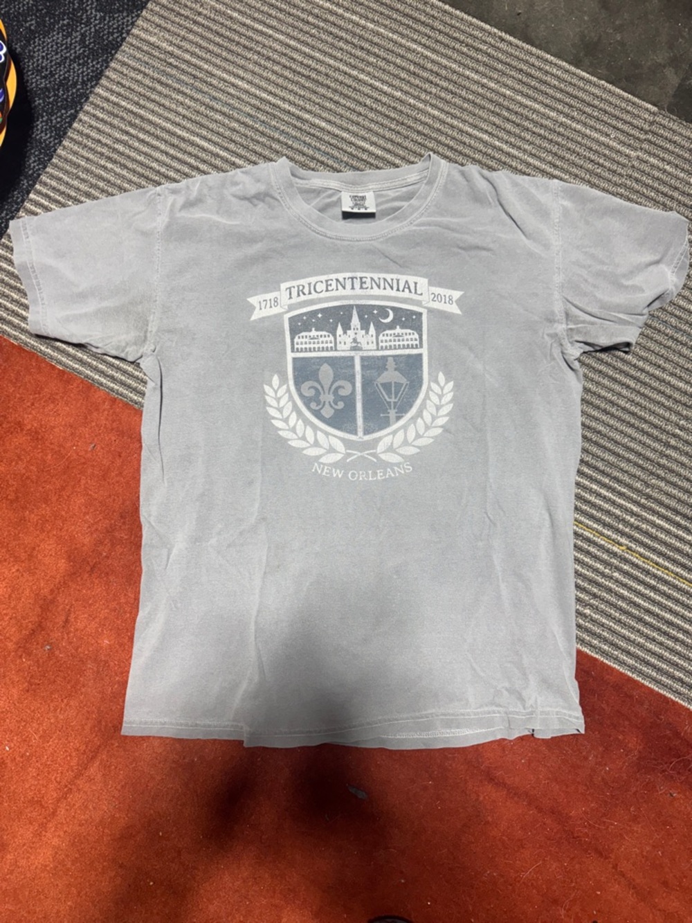 Comfort Colors Light Gray New Orleans Tricentennial Graphic Tee